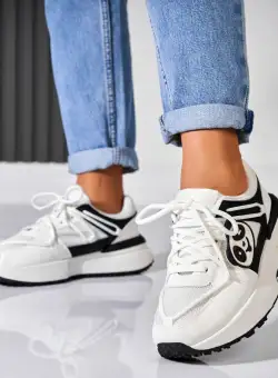 Adidași damă Piele Ecologica Alb Zylea