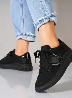 Adidași damă Piele Ecologica Negru Aleha