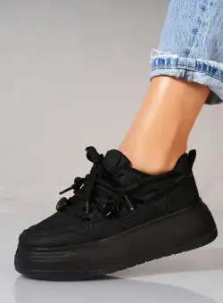 Adidași damă Piele Ecologica Negru Deya
