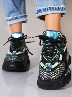 Adidași damă Piele Ecologica Negru Kaylia