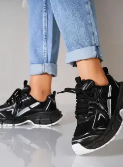 Adidași damă Piele Ecologica Negru Nicko