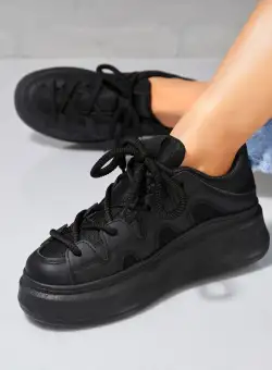 Adidași damă Piele Ecologica Negru Nylie