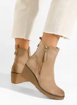 Botine cu platforma Odores bej