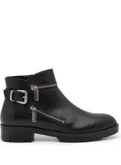 Botine dama din piele naturala, Leofex - 436 negru