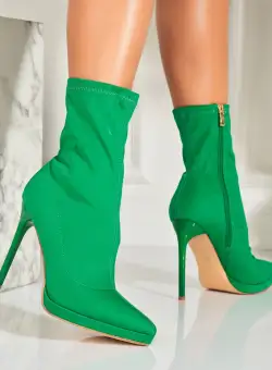 Botine dama Toamna Verzi din Textil Diala