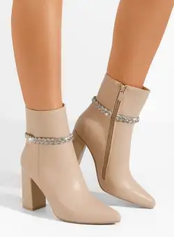 Botine elegante Katharina kaki