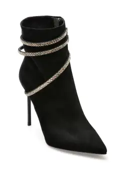 Botine EPICA negre, T0508, din piele intoarsa
