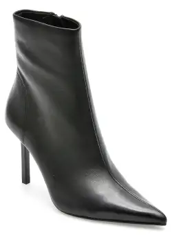 Botine Steve Madden negre, IVANNA, din piele naturala