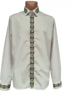 Camasa alba traditionala brodata - Model IV