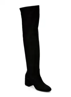 Cizme GEOX negre, D26TWI, din piele intoarsa
