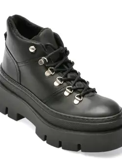 Ghete ALDO negre, TIPTOP001, din piele naturala