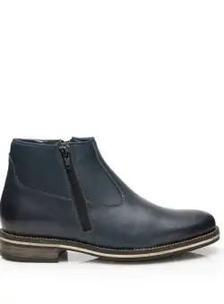 Ghete barbati din piele naturala, Leofex - 720 Blue