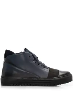 Ghete casual barbati din piele naturala - 915 Blue Box
