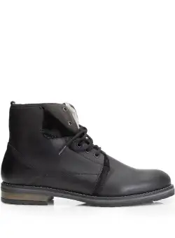Ghete casual din piele naturala pentru barbati - 809 negru