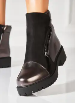 Ghete Dama Imblanite Bronz din Piele Ecologica Dochia2