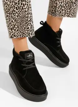 Ghete dama piele Nelida negre