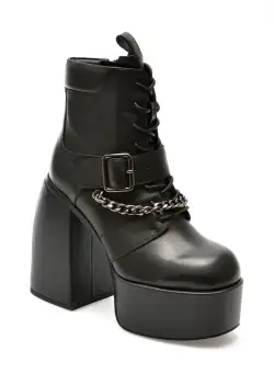 Ghete EPICA negre, JR82812, din piele naturala