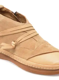 Ghete GRYXX maro, 500350, din piele intoarsa