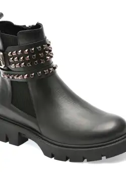 Ghete GRYXX negre, 2187111, din piele naturala