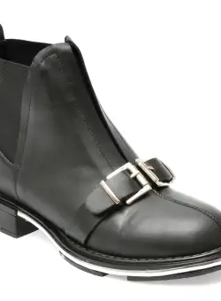 Ghete GRYXX negre, 370630, din piele naturala