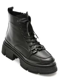 Ghete IMAGE negre, 387439, din piele naturala