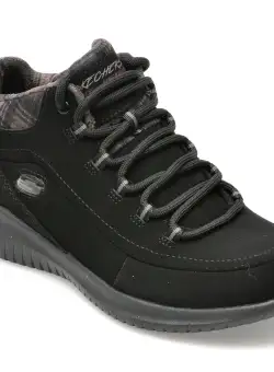 Ghete SKECHERS negre, ULTRA FLEX, din piele ecologica
