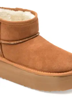 Ghete Steve Madden maro, CAMPFIR, din piele intoarsa
