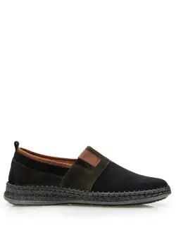 Mocasini barbati din piele naturala, Leofex - 598 Blue velur