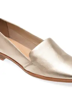 Mocasini casual ALDO argintii, 13741626, din piele naturala