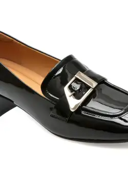 Mocasini casual FLAVIA PASSINI negri, 23809, din piele naturala lacuita