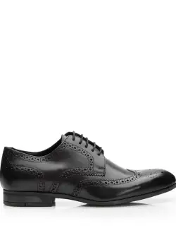 Pantofi barbati eleganti din piele naturala Leofex- 1023 negru box