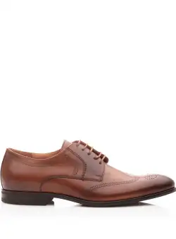 Pantofi barbati eleganti din piele naturala,Leofex - 583 Cognac Box