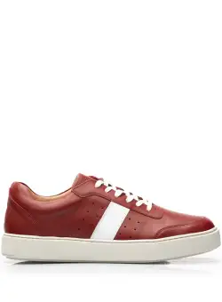 Pantofi barbati sport din piele naturala Leofex - 523 Rosu Box