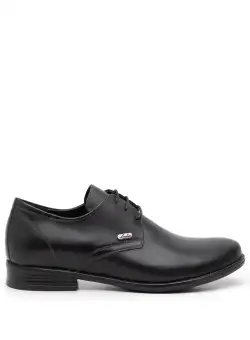 Pantofi casual barbati din piele naturala, Leofex - 578 negru box