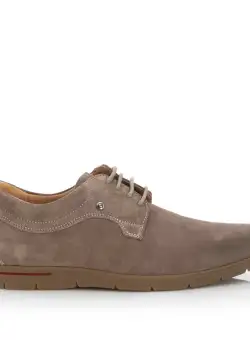 Pantofi casual barbati din piele naturala, Leofex - 837 Taupe Velur