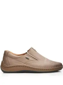 Pantofi casual barbati din piele naturala, Leofex - 919 Taupe box