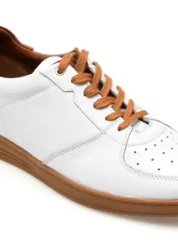 Pantofi casual GRYXX albi, 33948, din piele naturala