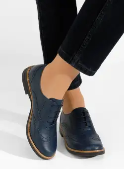 Pantofi dama brogue Emily navy