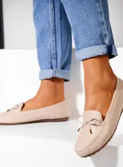 Pantofi dama casual Bej din Piele Ecologica Stassi