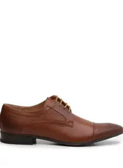 Pantofi eleganti barbati din piele naturala,Leofex - 113 cognac box