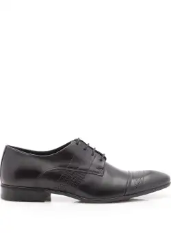 Pantofi eleganti barbati din piele naturala, Leofex - 115-2 negru box