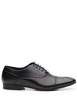 Pantofi eleganti barbati din piele naturala,Leofex - 834 negru box