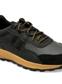 Pantofi GEOX negri, U36EYA, din piele ecologica