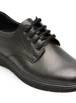 Pantofi OTTER negri, 2804, din piele naturala