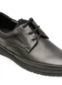 Pantofi OTTER negri, A20, din piele naturala
