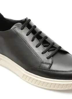 Pantofi OTTER negri, EF426, din piele naturala