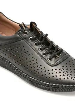 Pantofi OZIYS negri, 22109, din piele naturala