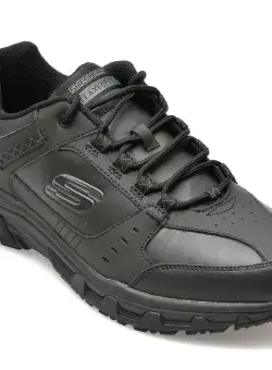 Pantofi SKECHERS negri, OAK CANYON-REDWICK, din piele naturala