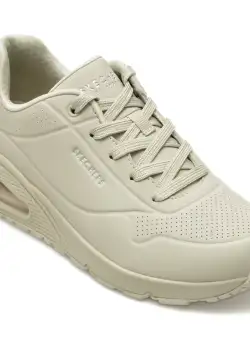 Pantofi sport SKECHERS bej, UNO, din piele ecologica