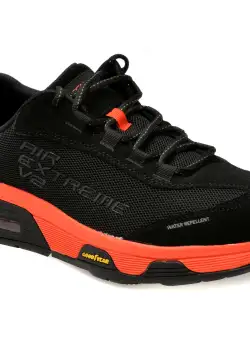 Pantofi sport SKECHERS negri, SKECH-AIR EXTREME V2, din piele intoarsa